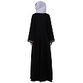 Emirates Umbrella abaya with embroidery work-Black